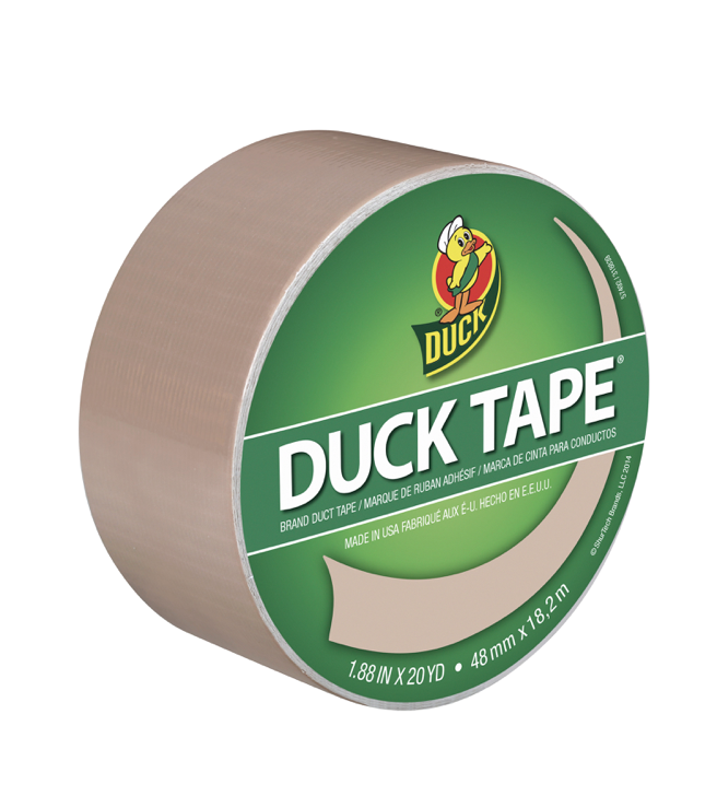 Duck Tape Branded Duct Tape, Beige Khaki, 1.88&quot; X 20 Yards - $7.95