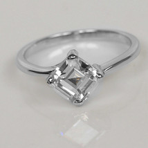 Solitaire Engagement Ring Sterling Silver Graceful 2Ct Cushion LC Moissanite - £49.87 GBP
