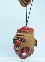 Life Size Halloween Props Scary Walking Dead Zombie Rotten Hanging Head - £21.30 GBP
