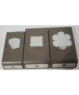 Lot of 3 Stampin Up ARTISAN LABEL Punch, Punch Blossom &amp; Large Curly Label - $35.63