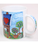 Vintage Starbucks Barista Coffee Mug Cup Artist Cupids Painting Hearts F... - $13.54