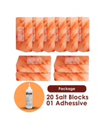 Himalayan Salt Blocks Pack of 20 With 1 Adhesive - $268.90