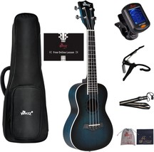 The Concert Mahogany Ukulele From The Winzz Hand Rubbed Series, And A St... - £71.86 GBP