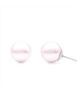 Pink Pearl Studs | 10mm Pearl Earrings | Swarovski Pearl Earring | Hypoa... - €17,34 EUR