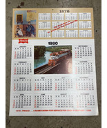 Rare Frisco St. Louis San Francisco Railway Co. 1980 Wall Calendar 20”x25” - £11.74 GBP