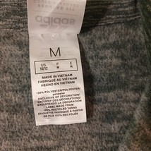 Adidas Men's Greenish Gray 1/4 Zip Long Sleeve Pullover Sweatshirt Size Medium image 4