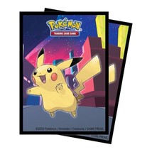 Ultra Pro Pokemon TCG Pikachu Shimmering Skyline Deck Protector 65 Card Sleeves - £11.02 GBP