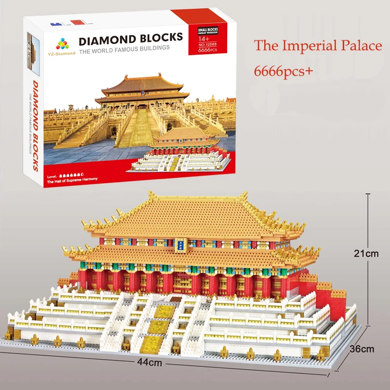 The Imperial Palace Building Blocks Chinese Architecture Forbidden City Model - £222.76 GBP