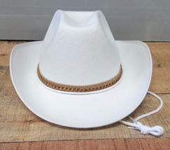 Forum Novelties Faux Suede Adult Cowboy Costume Hat, WHITE - One Size - £11.76 GBP