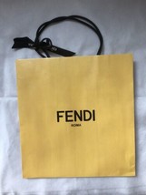 Fendi shopping bag yellow paper with handles - £18.12 GBP
