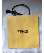 Fendi shopping bag yellow paper with handles - $22.76