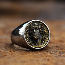  religion jesus ring cross exorcism order stainless steel cool high quality men jewelry thumb200