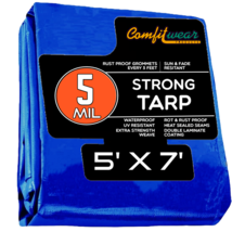 COMFITWEAR Standard Poly Tarp Reinforced Edge Grommet Multi-Purpose Tarp - £6.09 GBP+