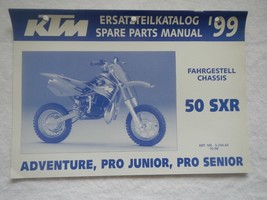 1999 KTM Spare Parts Manual 50 SXR Chassis English German Adventure Pro - $26.32