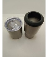 Set of Double Wall Insulated Stainless Steel Can Cooler &amp; 10oz Tumbler - $525.53 MXN