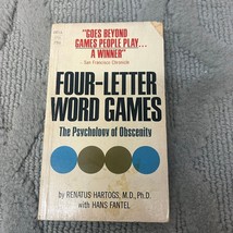 Four Letter Word Games Paperback Book by Renatus Hoartogs from Dell Books 1968 - £5.01 GBP