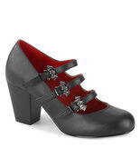 SALE DEMONIA Women&#39;s Black  3&quot; Block Heel Round Toe Maryjane strap Shoes 11 - $814.97 MXN
