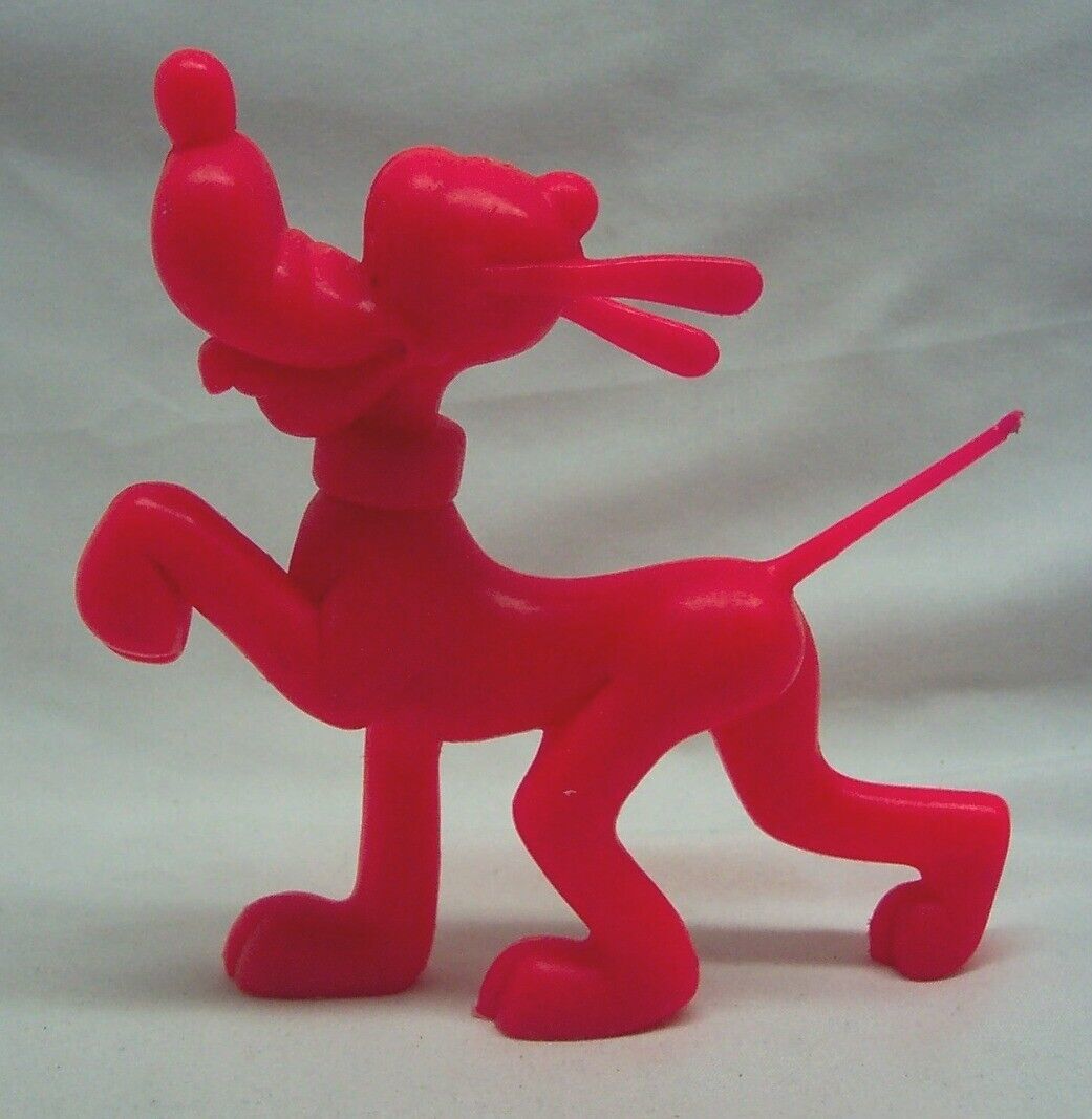 Vintage 1971 LOUIS MARX Walt Disney Red PLUTO Dog Toy Plastic Figure 1970's - $16.34