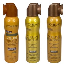 (3 Pack) L&#39;Oreal Paris Sublime Bronze Self Tanning Mist 4.6oz Medium Nat... - £50.30 GBP