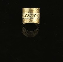 Vintage Sterling Silver Shablool Israel Didae Paz Handcrafted Large Ring Band - £38.84 GBP
