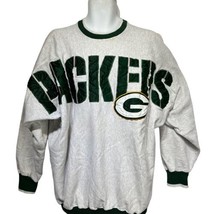 NFL Legends Green Bay Packers Crew Neck Sweatshirt 90s Spell Out Size XL - £45.61 GBP