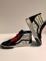  Vans SK8-HI Off The Wall Script Flames Shoes (Size 11)  Like New Condition RARE - £37.56 GBP