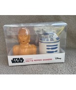 Star Wars C3PO And R2D2 Ceramic Salt &amp; Pepper Shakers New Disney Collect... - £15.71 GBP