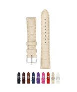 HIRSCH Louisianalook Leather Watch Strap - Alligator-embossed - Black Ba... - €24,83 EUR+