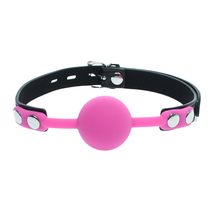 PINK SILICONE GAG BALL LOCKABLE - £14.87 GBP