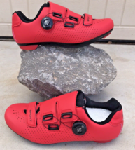 YOW Sport Red Cycling Shoes Adult Size EUR 40 US 9.5 Women 7.5 Men Comes w/Cleat - £18.98 GBP