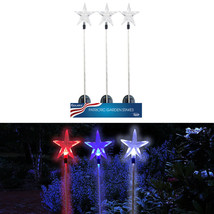 34 in. Solalris Acrylic Starlight Solar Garden Stake - Assorted Color - Pack of  - £198.70 GBP