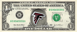 ATLANTA FALCONS on a REAL Dollar Bill Cash Money Collectible NFL Footbal... - £7.09 GBP