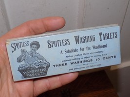 Vintage Spotless Washing Tablets Cardboard Box and items - $830.38 MXN