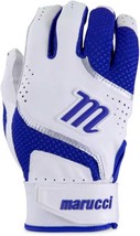Marucci Code Batting Gloves Adult Small Royal Blue/White Leather Palm MB... - $30.35