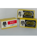 SPEER and  CCI-SPEER plastic ammunition boxes yellow  &#39;empty&#39; 3 bxs (blk... - £19.44 GBP