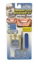 Dark White Instant Smile Teeth Replacement Kit Fast &amp; Easy Missing Tooth 1190 - £7.43 GBP