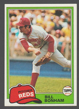 Cincinnati Reds Bill Bonham 1981 Topps Baseball Card 712 nr mt - £0.39 GBP