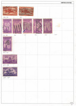 UNITED STATES 1940 Very Fine Used Stamps Hinged on List Scott # 894/898 - £0.78 GBP