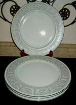 4pc Imperial China W Dalton WHITNEY 5671 10.5&quot; Dinner Plate Set Japan EUC - £38.94 GBP