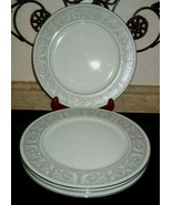 4pc Imperial China W Dalton WHITNEY 5671 10.5&quot; Dinner Plate Set Japan EUC - £38.93 GBP