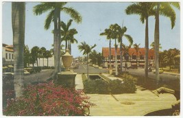 Vintage Postcard Magnificent Cluett Memorial Fountain and Plaza Palm Beach FL - $7.91