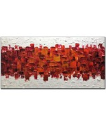 Amei Art Paintings, 24X48 Inch 3D Hand-Painted On Canvas Modern Framed R... - £98.82 GBP