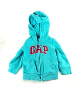 Baby GAP Toddler&#39;s Teal Long Sleeve Logo Hoodie Size 18-24 Months Pink L... - £10.07 GBP