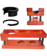 Espresso Spring Loaded Tamping Station, Sapele Wood, 2-Tier, 51,58mm, Re... - $457.39 MXN