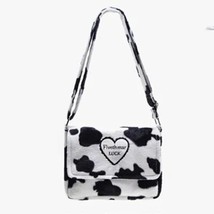 Fashion Heart  Crossbody Bag Women  Cheetah Printed   Handbags Lady  Soft Plush  - £137.69 GBP