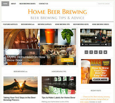 HOMEBREWING CRAFT BEER BREWING blog website business for sale AUTO UPDATING - £72.50 GBP