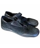 Stuart Weizman leather Black suede walking flats Women’s Size 8.5 - $59.39