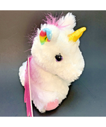 Unicorn 7 inch Plush Barbie Loves Pets White Pegasus Pink Wings NEW - $6.95