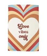 Primitives by Kathy Love Vibes Only Groovy Heart  Decorative Garden Flag - $8.91