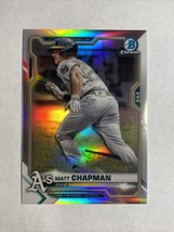 2021 Bowman Chrome Refractor Matt Chapman /499 - £3.92 GBP